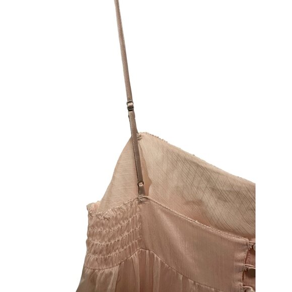 💰BOGO💰 Gold Label Victoria Secret Long Light Pink Nightgown with Sequin Top L - Picture 6 of 7